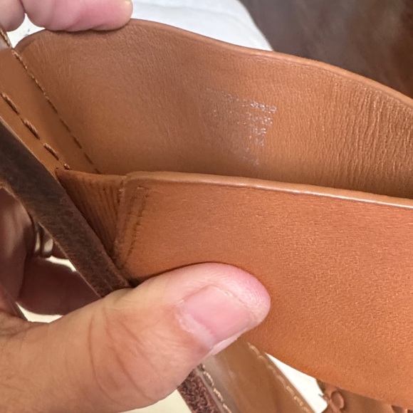 Tory Burch Brown Slide Sandals with Gold Accents